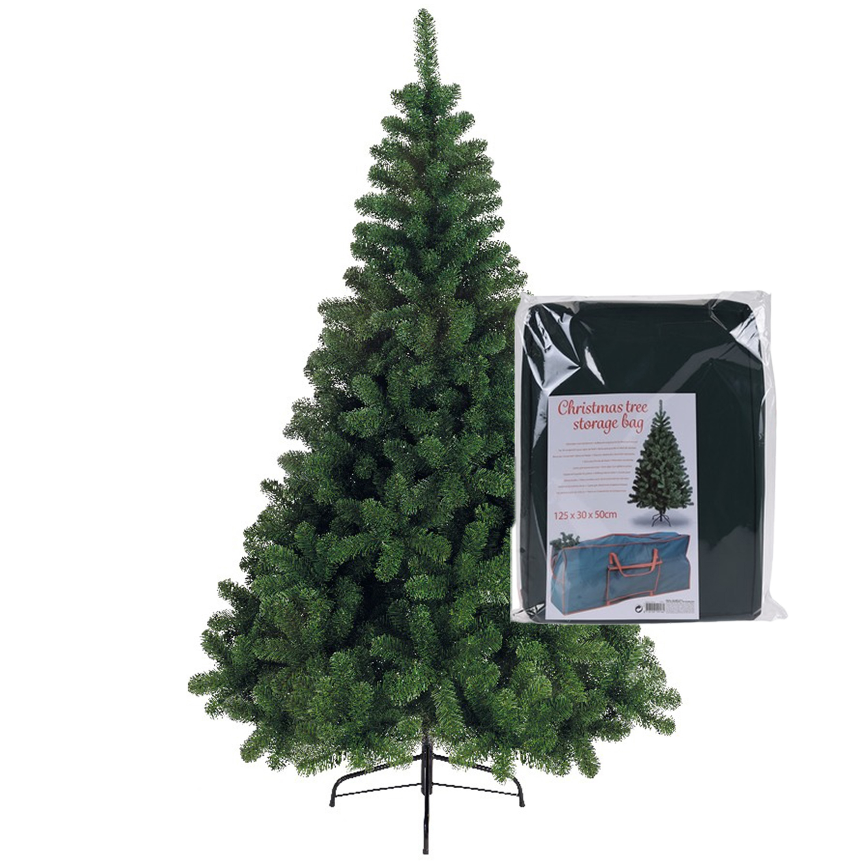 Bellatio Decorations kerstboom 150 cm met opbergzak - Top Merken Winkel